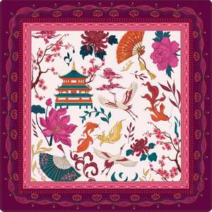 Tapis de Mahjong américain de 31,5 pouces, style vintage, art chinois traditionnel, doux et antidérapant, pour jeu de table, idéal pour la maison, les fêtes ou comme cadeau - Product Image 1