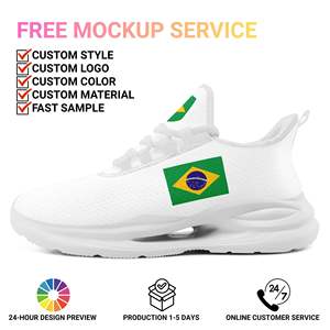 Chaussures de sport personnalisées en gros <span class=keywords><strong>avec</strong></span> nom d'équipe, série OEM ODM, impression à la demande, logo personnalisé, baskets respirantes FN079-26027049-3 - Product Image 2