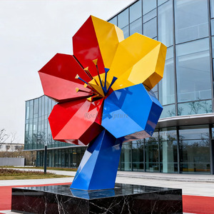 Escultura Abstracta Moderna de Acero Inoxidable para Exteriores, Personalizable para Jardines, Ciudades, Hoteles y Paisajes - Product Image 3