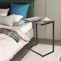Table d'appoint de chambre à coucher de style design moderne, réglable et pliable, en bois et en métal, pour les meubles de maison dans la chambre à coucher et le salon