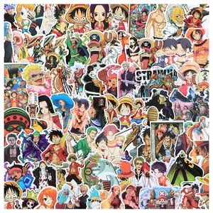 120 Stuks Japan Anime Uit Één Stuk Luffy Sticker Auto 'S Skateboard Bagage Laptop Diy Label Graffiti Stickers