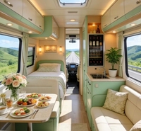 Meubles de rangement sur mesure pour camping-car, armoires intérieures de camping-car en mélamine et contreplaqué peuplier HPL