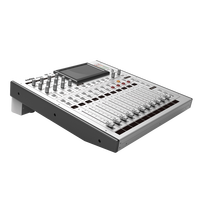 Console de mixage numérique professionnelle 12 canaux avec écran tactile, faders motorisés, DSP, suppresseur de rétroaction, enregistrement USB, Wi-Fi en option pour conférences