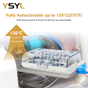 YSYL 135 ° Estuche de Esterilización Autoclavable con Destornilladores, Kit Profesional de Restauración de Implantes Dentales - Product Image 3