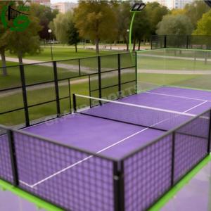 Cancha de Tenis y Pádel Profesional de Marca de Primera Calidad, Personalizada por el Fabricante con Logotipo y Color, Tamaño Doble 10*20m, Tamaño Individual 6*20m - Product Image 2
