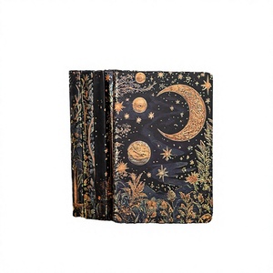 Cuaderno de Tapa Dura con Diseño de Luna Fantástica y Cubierta Estereoscópica 3D, Interior a Todo Color, Estética Celestial, Diario de Escritura, 120 Páginas - Product Image 2