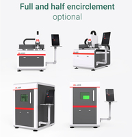 JQLASER 1390 1313 – Machines de découpe laser à fibre mini 6060 entièrement fermées, faciles à utiliser, 1500W, pour tôles métalliques (également disponibles en 2000W, 3000W)