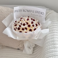 Kit de fabrication de bouquet de roses à trois pétales personnalisable en usine, en PVC souple, luxueux, réaliste, éternel, pour la Saint-Valentin et le Festival Qixi