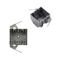 Approuvé ETL, 2 modules américains, 32 CU.IN. Boîtier de jonction PVC neuf, boîte de travail ignifuge grise, boîte de commutation électrique non métallique avec clou