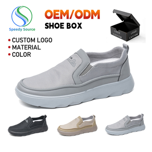 Zapatos informales de alta calidad para hombre, de una generación suela suave, malla transpirable, cierre deslizante, popular para el ocio de primavera y otoño - Product Image 2