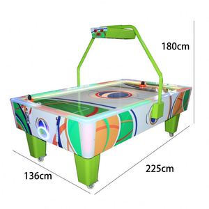 Table de jeu rotative 4-en-1 à monnayeur, machine de loisirs multifonctionnelle et polyvalente : billard, hockey sur air, football - Product Image 3