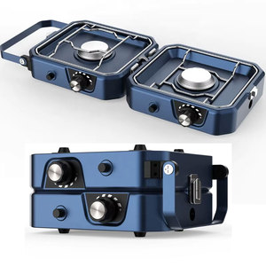 Hai-burner Xách Tay Cắm Trại Bếp gas phong cách mới có thể gập lại thiết kế cho đi bộ đường dài cho butan và <span class=keywords><strong>Propane</strong></span> nhiên liệu - Product Image 1
