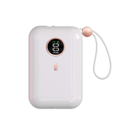 Batterie externe classique 10000 mAh, charge rapide 22,5 W, USB-C, avec câble intégré, coque ABS, finition UV