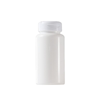 Botellas de Plástico PET con Tapa Abatible para Cápsulas Herbales Blancas Personalizadas de 80, 120, 150 y 200 ml, para Quemagrasas, Píldoras y Vitaminas