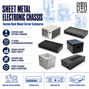 Custom Precision Sheet Metal Fabrication Stainless Aluminum Chassis Cabinet Laser Cut Box Enclosure Parts