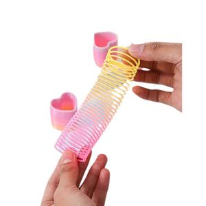 彩虹弹簧戒指创意小礼品五边形星星圆形各种形状图案促销玩具 - Product Image 5