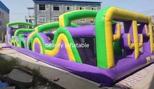 Thiết kế mới 70ft dài Inflatable khóa học trở ngại nhà bị trả lại trò chơi cho bên kinh doanh - Product Image 2