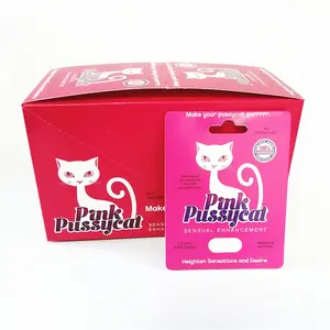 3D卡粉色猫猫蓝色/红色犀牛7白金5000/3000男性性增强丸水泡/男士力量增强盒