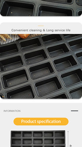 음식 급료 공장 직매 장방형 굽기 쟁반 cakecontainer의 산업 25 뛰기 - Product Image 5