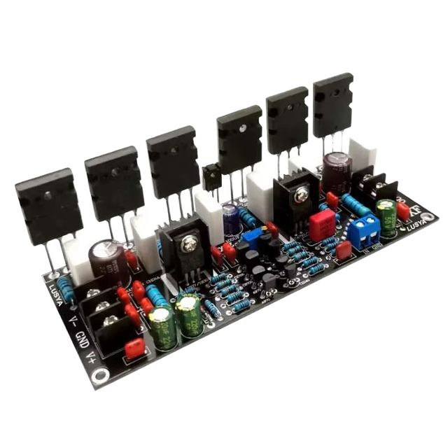 Creatall 300W Mono Transistor Power Amplifier Board 1943+5200 Professional Audio Module Upgrade High Power Tube Amp PCB Plastic