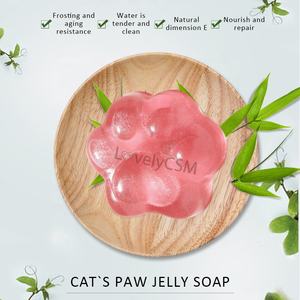 <span class=keywords><strong>Savon</strong></span> Solide Artisanal à la Glycérine et aux Herbes, Patte de <span class=keywords><strong>Chat</strong></span> Rose Mignonne, au Miel, Soin de la Peau pour Femmes - Offre Spéciale - Product Image 2