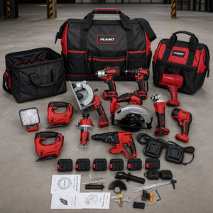 Kit de Herramientas Eléctricas Inalámbricas Versátiles, Herramientas Eléctricas Recargables con Batería para <span class=keywords><strong>Carpintero</strong></span>, Construcción y Servicio de Reparaciones - Product Image 5