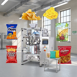 Machine d'emballage verticale entièrement automatique pour sachets de 1 kg, 2 kg, 5 kg, pour bonbons, biscuits, <span class=keywords><strong>noix</strong></span>, aliments azotés, chips de banane - Product Image 1