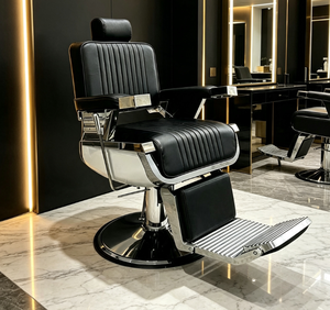 Commercial Modern Barber <b>Chair</b> Hydraulic <b>Recline</b> Massage All-Purpose Grooming Heavy-Duty <b>Leather</b> Salon <b>Chair</b> Living Room - Product Image 3