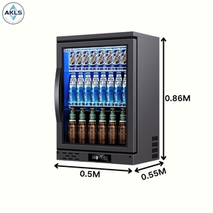 Atacado logotipo personalizado portátil 80L porta de vidro refrigerado a ar vitrine mini frigobar geladeira, adequado para quartos de hotel - Product Image 2