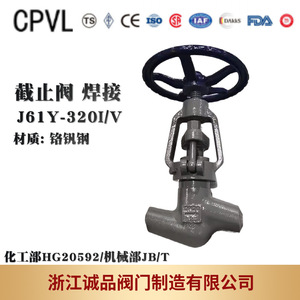 Vanne à boisseau stationnaire électrique J61Y-4064160320, haute température F1112Cr1MoV, ultra haute pression, soudée pour milieu aqueux - Product Image 4