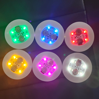 Décorations de fête LED EVA Sticker 40MM 60MM Glow in Dark Cup LED Coaster pour boissons