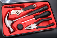 Kit d'outils manuels différents, clé de tournevis, ensemble de 17 pièces