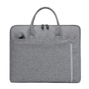 15 Inch Shockproof Lightweight <b>Laptop</b> Bag Business Briefcase Durable Grey Women Work Study Custom Logo Limi Feu Briefcase - Product Image 1