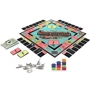 LOGO eklemek Oem/Odm kurulu oyunu özel Set Monopoli, dijital tahta oyun Monopoli, tahta oyunları