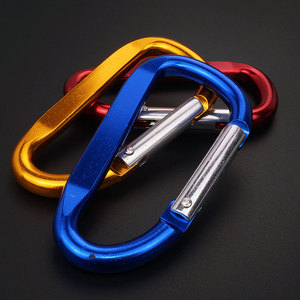 Mosquetón de Aluminio Portátil con Anillo en D <span class=keywords><strong>para</strong></span> Cables, <span class=keywords><strong>Accesorios</strong></span> de Montañismo, Gancho Grande <span class=keywords><strong>para</strong></span> Mochila - Product Image 4