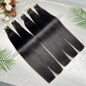 Extensiones de Cabello Humano Virgen Doble Trama Liso Natural, Cutícula Alineada, Sin Procesar, Cabello Vietnamita con Puntas Completas - Product Image 2