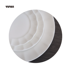 Plato Redondo de Porcelana Blanca Pura al por Mayor, Plato de Cena para Hotel, Juego de Platos de Cerámica de Hueso Fino con Relieve de Flores de Lujo - Product Image 6