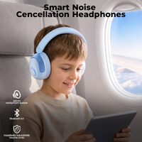 Casque sans fil ANC ENC haut de gamme, audio haute résolution, longue autonomie, casque pour enfants pour téléphones mobiles