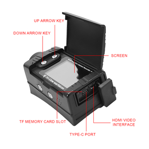 Caméra de sport d'extérieur étanche et antichoc à angle fixe pour la chasse, caméra tactique pour casque, enregistreur 4K HD - Product Image 4