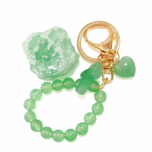 พวงกุญแจหยกอะเวนทูรีนสีเขียวแบบพกพาของขวัญส่งเสริมธุรกิจ - Product Image 6