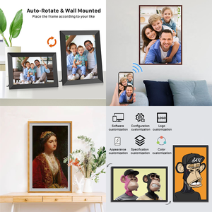 Nhà máy 10.1 inch Wifi Khung ảnh kỹ thuật <span class=keywords><strong>s</strong></span>ố HD auto-xoay cảm ứng thông minh màn hình hiển thị hình ảnh ứng dụng chia <span class=keywords><strong>s</strong></span>ẻ các tính năng MP4 MP3 - Product Image 5