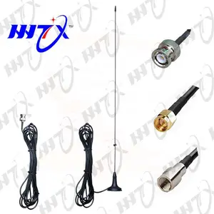 VHF UHF Băng Tần Kép Hai Cách Phát Thanh Nam Châm Nhỏ Di Động Whip Antenna