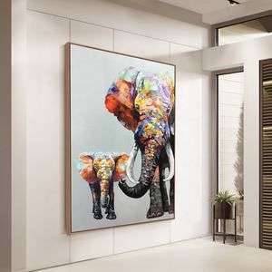 Peintures acryliques peintes à la main sur toile Texture 3D Animal éléphant couteau <span class=keywords><strong>peinture</strong></span> Graffiti <span class=keywords><strong>POP</strong></span> <span class=keywords><strong>Art</strong></span> 100% huile à la main <span class=keywords><strong>Art</strong></span> mural - Product Image 4