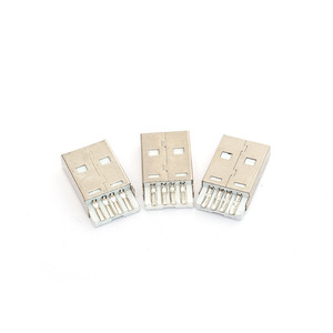 หัวต่อ USB A แบบตรง ตัวผู้ ยี่ห้อ Zhenjia ขนาดสั้น ขั้วทองแดง 20.5 มม. ป้องกันการแตกร้าว สำหรับเครื่องใช้ไฟฟ้าภายในบ้านและของเล่น - Product Image 4