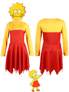 Disfraces de Halloween para Niños, Disfraces de la Familia <span class=keywords><strong>Simpson</strong></span> de TV y Cine, Ropa Unisex de Poliéster para Espectáculos, Talla 110-190 cm - Product Image 2