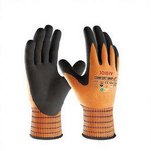 JOISIV 2 pares de guantes ambidiestros de nailon impermeables recubiertos de nitrilo con agarre antideslizante robusto de microespuma para jardinería - Product Image 1