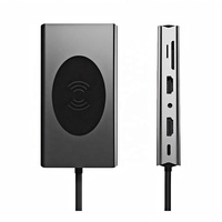 14-in-1 USB-C Dockingstation Hub Multifunktions-Typ-C-HUB mit HDTV und kabelloser Ladefunktion für MacBook und HDMI-Adapter