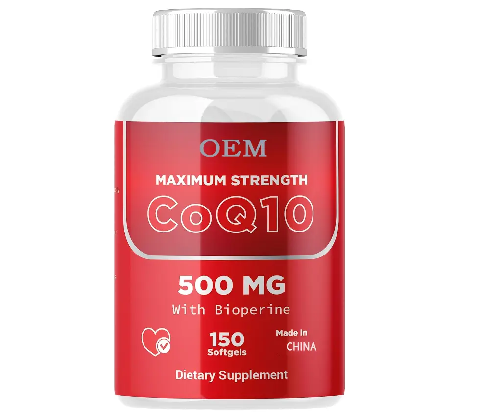 Fornitura di fabbrica di vendita calda integratori a base di erbe CoQ10 supporto immunitario Coq10 Softgel capsula vegana