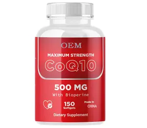 Hot bán Nhà máy cung cấp thảo dược bổ sung CoQ10 hỗ trợ miễn dịch CoQ10 Softgel Vegan viên nang