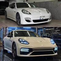 Kit de carrosserie pour mise à niveau du modèle Panamera 970 (2009-2016) - Kit de pare-chocs avant/arrière à fixation par boulons avec ajustement universel, version facile